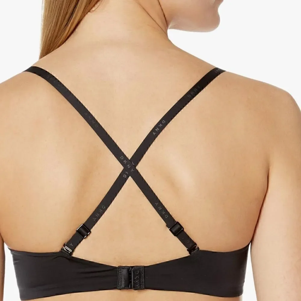 DKNY Litewear Spacer T-Shirt Bra DK4001, size 32A, NWT, Black